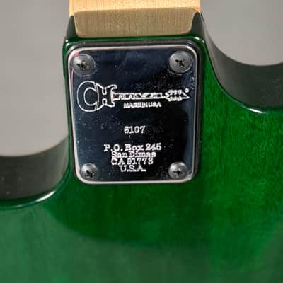 Charvel USA Custom Dinky EMG HSS FR Transparent Green 2004 w/ Hard Case - Quilted Maple image 12