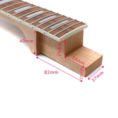 Guitar Neck 22fret for 335 Guitar Neck Set in Heel 24.75 Inch image 8
