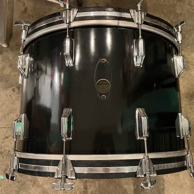 Rogers Big R 13, 16, 22 Londoner 70s black drum set image 4