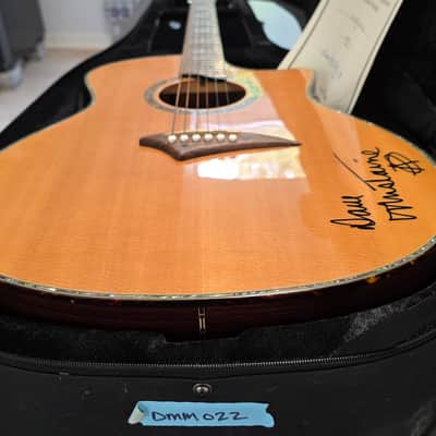 Dave Mustaine's personal Dean Recording Studio Acoustic Guitar Martin D45 Cutaway MEGADETH Artist Signed owned by DAVE MUSTAINE with custom USA tour soft case image 13