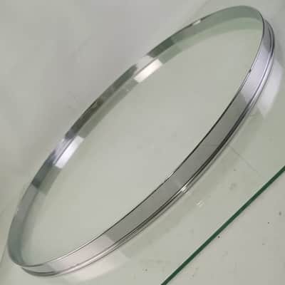 Gretsch 18"Single-Flange Broadkaster Floor Tom Drum Batter Rim/Hoop Chrome-Brass image 2
