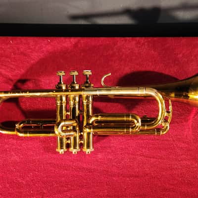 Antique 1930s King American Standard Cornet Brass w/ Carrying Case - RECENTLY SERVICED!! image 2