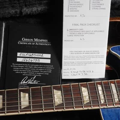Gibson Memphis ES-Les Paul 2016 - Blue Stain image 13