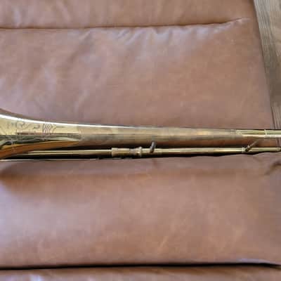 Vintage York USA Bb Tenor Trombone w/ Original Tweed Case – 7" Bell image 14