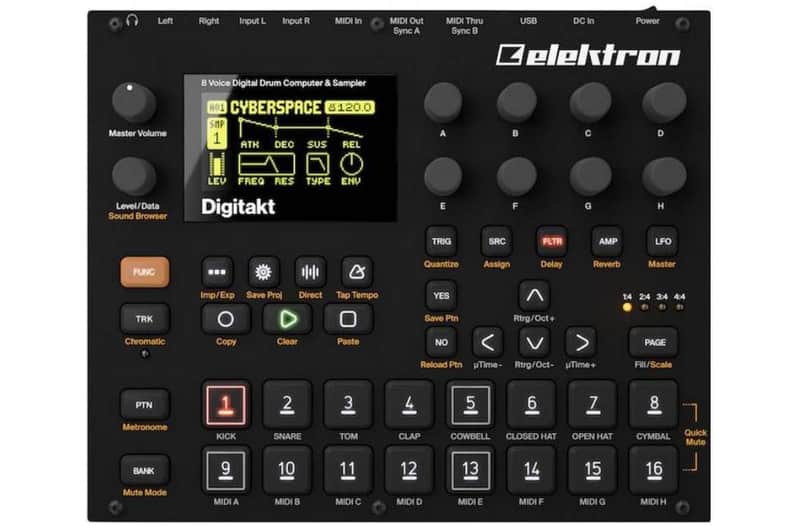 ELEKTRON DIGITAKT DRUM MACHINE A 8 VOCI image 1