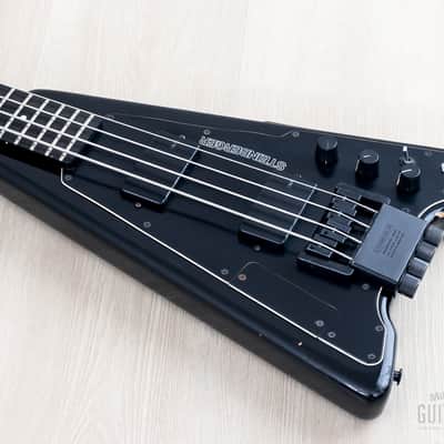 1986 Steinberger XP2 Vintage Headless Bass Black w/ EMG image 9