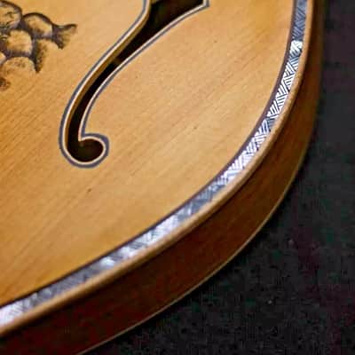Blueberry Handmade Mandolin F-Style Devil Motif image 7