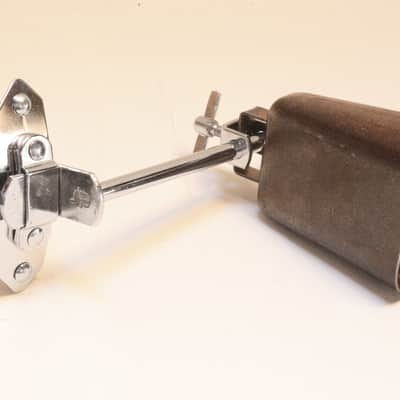 Slingerland Cocktail Drum Slotted Plate with 6" Spade Arm and Cowbell 1960s / INSPECTED & TESTED image 1