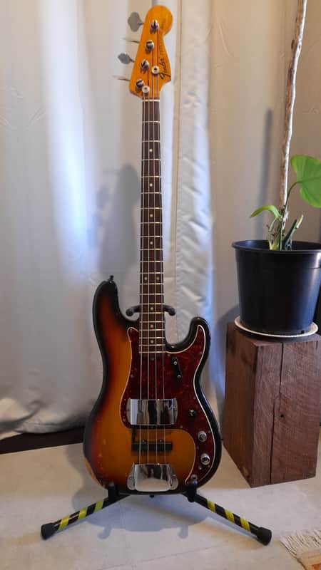 Fender Precision Bass (1971) with installed Jazz Bass Pickup image 1