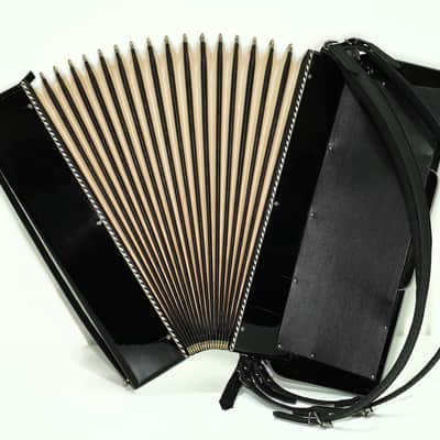 Hess Klingenthal Vintage Accordion 120 Bass, made in Germany, Lightweight Old Original Piano Accordion, New Straps, 2617 image 11