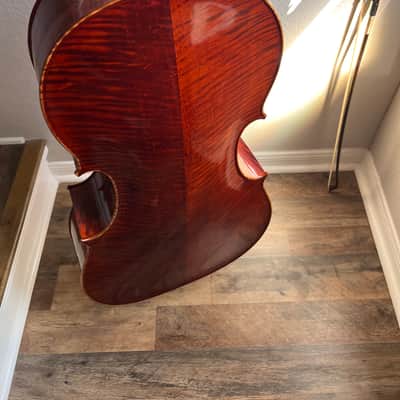 Beautiful 4/4 Panis Angelicus Cello w/ Bow & Hard Rolling Case image 4