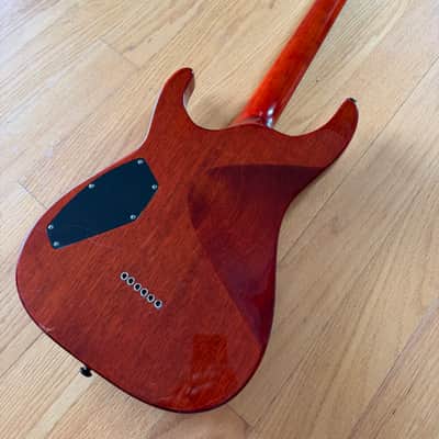 ESP LTD H401FM 2009 - Amber Cherry Burst - With Bag - EMG Upgrade image 5