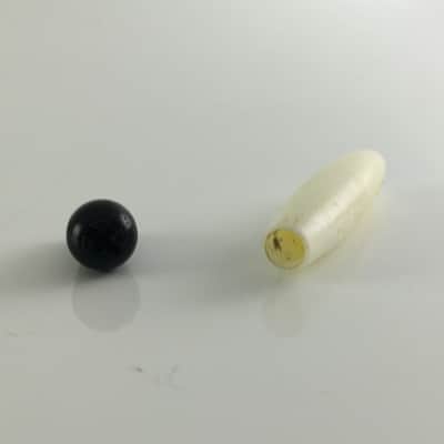 Lot of 2 Vintage Style Genuine Fender Tips For Strat Bar + Switch Aged Relic USA image 1