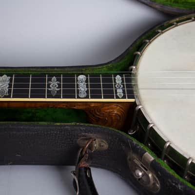 Vega  Tu-Ba-Phone #9 5 String Banjo (1923), ser. #67614, original black hard shell case. image 15