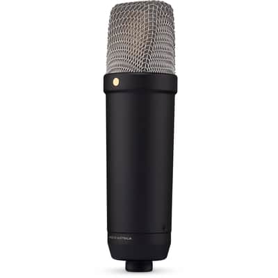 Rode NT1 5th Generation Condenser Microphone (Black) with Rode PSA1+ White Broadcast Microphone Boom Arm and XLR Cable image 6