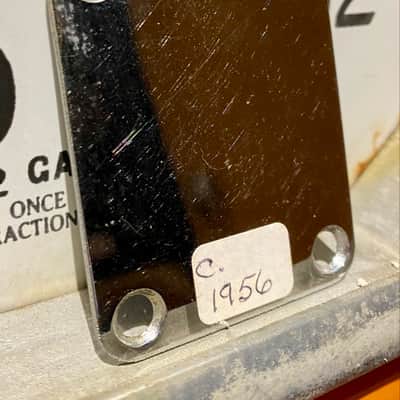 Circa 1956 Fender Stratocaster or Precision Bass guitar neck plate! image 1