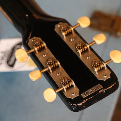 1966 Airline Model 7214 Amp-In-Case Electric Guitar Gold Blue + OHSC image 20