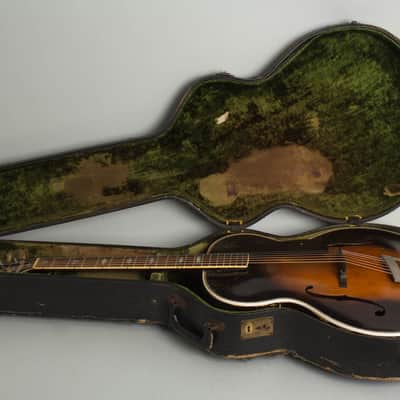 Epiphone Deluxe Arch Top Acoustic Guitar (1931), ser. #5016, black hard shell case. image 10