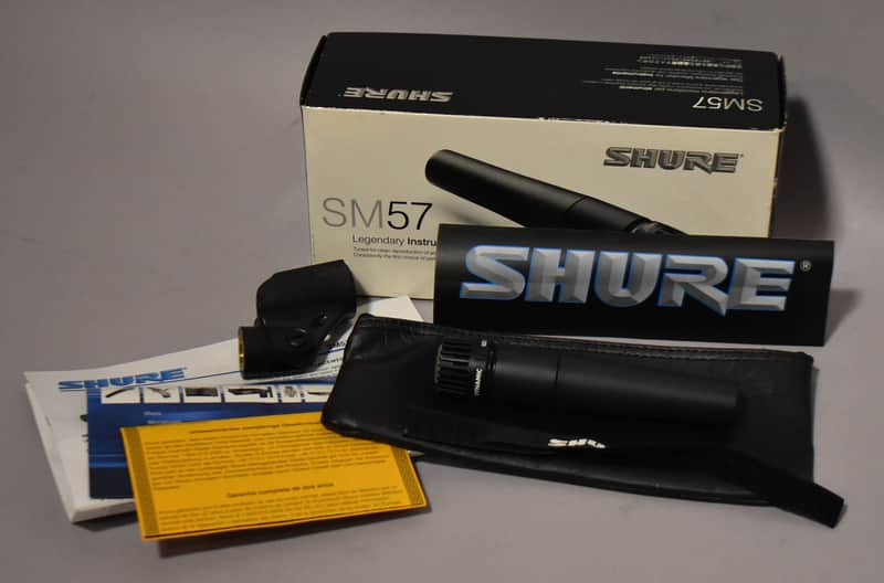 Shure SM57 Cardioid Dynamic Microphone w/Box + Clamp image 1