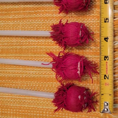 Vic Firth Musser M-6 Terry Gibbs Xylophone Bells Keyboard Mallets Red Corder Wound Heads 15.5" Long *LOT OF 5* image 2