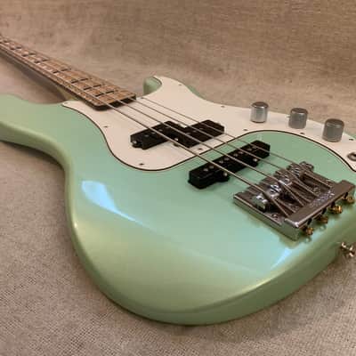 2015 Fender Deluxe Series Precision Bass FSR Sea Foam Pearl Finish Special Edition PJ MIM Mexico image 11