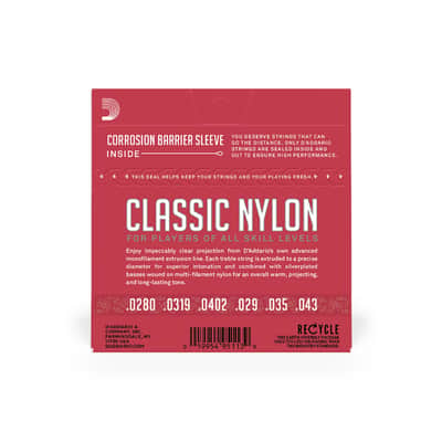 D'Addario Normal Tension, Classic Nylon Student Classical Guitar Strings image 3