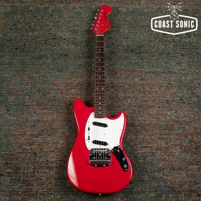 2010 Fender '69 Mustang Reissue Made in Japan - Red w/ Matching Headstock image 2