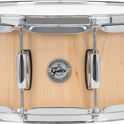 Gretsch Drums Maple Stave Snare Drum - 6.5 inches by 14 inches  Satin Natural image 1