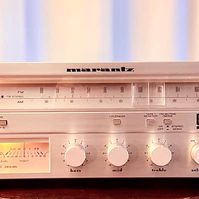 πΆβ¨ Marantz SR 2000 Vintage Stereo Receiver w/ Wood Case β Serviced/Cleaned, Fully Working, All Lamps Working image 1