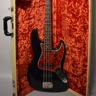 1964 Fender Jazz Bass Black Refin Pre-CBS w/HSC image 1