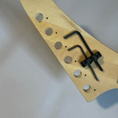 2021 Indonesian Kramer Nightswan Reverse Guitar Neck 24 Fret Floyd Ready Ebony Board Aztec Marble image 19