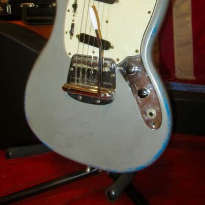 1965 Fender Mustang Grey w/ Hard Case image 1