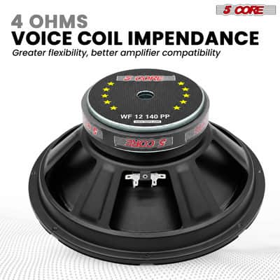 5 Core 12 Inch Car Woofer Audio 400W 4Ohm Deep Bass Replacement Subwoofer for SUV Truck image 5