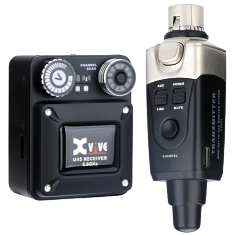 Xvive U45 In-Ear Monitor Wireless System - Black image 1