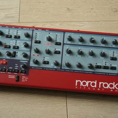 Nord 2X Rack 20-Voice Rackmount Virtual Analog Lead Synthesizer 2003 - 2014 - Red