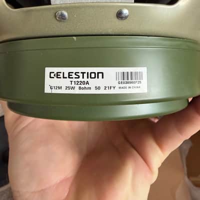Celestion G12M Greenback 12" 25-Watt 8ohm Guitar Amp Speaker 2020s - White image 6