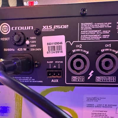 Crown XLS 2502 2-Channel 775w Power Amplifier image 7