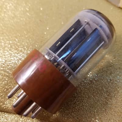 CBS perfect Matched Pair (2) JAN-CHY-5692 tNOS AT1000 TESTED Vacuum Tubes military brown base premium like 6SN7 dual triode 1956-1958 image 13