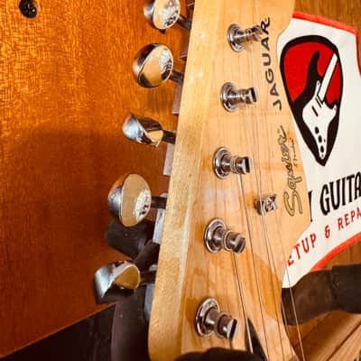 Squier Vintage Modified Jaguar Olympic White image 12