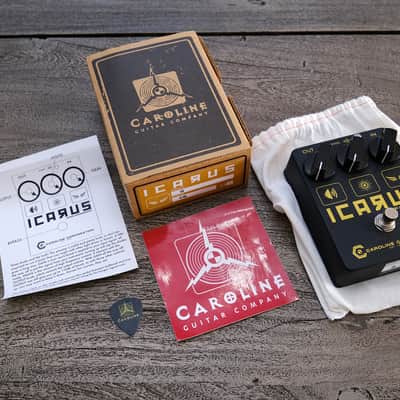 Caroline Guitar Company Icarus Overdrive & Boost – Black – Serial No. 2 image 1