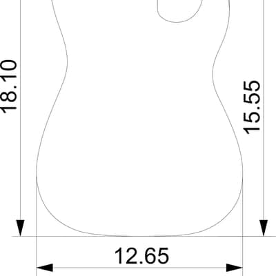 Solo ST '62 Style Body Template Set image 5