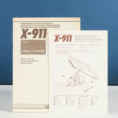 Korg X-911 monophonic guitar synthesizer owner's manual