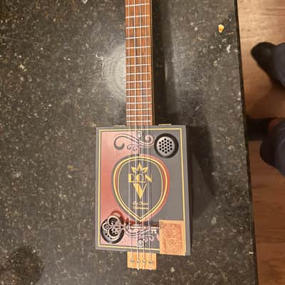 Don V Ukulele made out of cigar box 2025 - Dark Red image 1