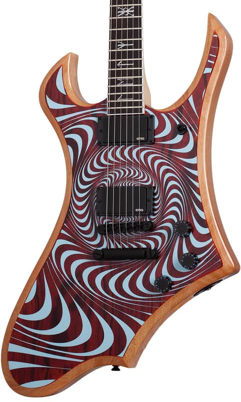 Schecter Goregehn Cocobolo Electric Guitar. Psychic Bullseye image 1