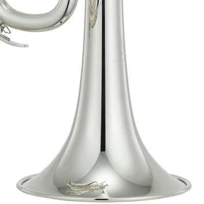 Yamaha YTR-4335GSII Intermediate Bb Trumpet - Silver Plated & Gold Brass Bell image 9