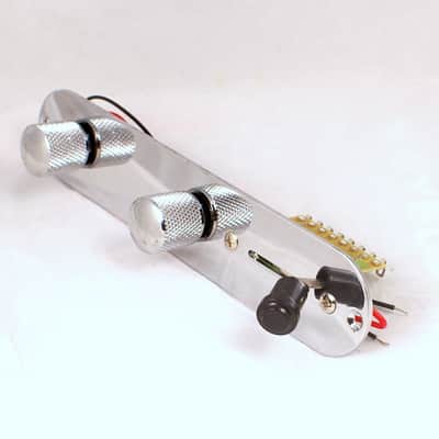 Replacment Wired Fully Loaded Metal Control Plate  For Tele style ,Chrome
