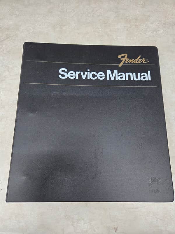 Fender Service Manual 1981 image 1