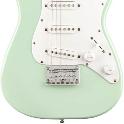 Fender Squier 3/4-Size Kids Mini Strat Electric Guitar - Surf Green w/ Amplifier image 2