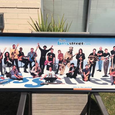 Fender Framed Bass Street Fender Artist Poster 2001 image 1