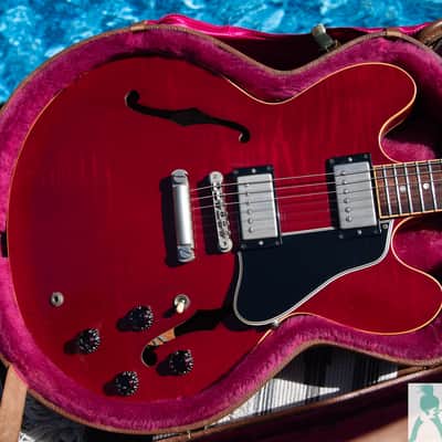 1997 Gibson (Good Wood Years) ES-335 Dot Figured - Cherry Red - Yamano Hand Picked Export - Pro Set Up! (Perfect Frets/Action/Intonation) - Tons of MOJO image 8